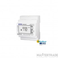 Three Phase DIN Rail kWH Meter, MID approved, CT Operated, Multifunction