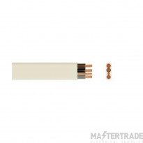 3 Core & Earth Low Smoke Zero Halogen Cable 1.5mmSQ 6243B White 100M
