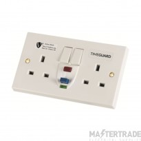 Timeguard Valiance Socket Vailance RCD Twin Active White