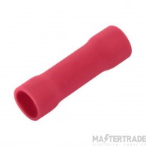 Unicrimp Butt Connector Terminal Pre-Insulated Red Pack=100