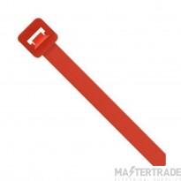 Unicrimp 100x2.5mm Cable Tie Red Pack=100