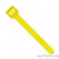 Unicrimp 100x2.5mm Cable Tie Yellow Pack=100