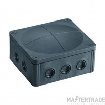 Wiska COMBI 1210 160x140x81mm PVC Adaptable Box c/w 5P Terminal IP66 Black