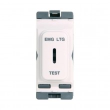 Hager Sollysta Grid Switch DP Key Module Marked EMG LTG Test 20A White