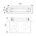 Picture of Ansell Razzo LED Emergency Recessed Exit Blade 3hrM DALI 4.5W 