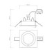 Picture of Astro Taro Square Adjustable Indoor Downlight in Matt White 1240016 