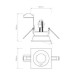 Picture of Astro Minima Square Adjustable Indoor Downlight in Matt White 1249006 