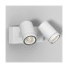 Picture of Astro Bayville Spot Wall Light Twin Integral LED 3000K IP65 8W 230V 896lm 100x170x122mm Textured White 