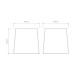 Picture of Astro Tapered Square 210 Shade White 