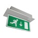Picture of BLE 3.3W Recessed LED Exit Sign 3hrM IP20 Chrome c/w Arrow Down Legend 