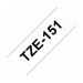 Picture of Brother TZE Laminated 24mmx8m Tape Black/Clear 