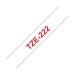 Picture of Brother TZE Laminated 9mmx8m Tape Red/White 