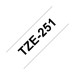 Picture of Brother TZE Laminated 24mmx8m Tape Black/White 