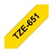 Picture of Brother TZE Laminated 24mmx8m Tape Black/Yellow 