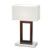 Picture of Endon Dark Wood Table Lamp With Shade 