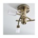 Picture of Endon Antique Brass Semi Flush 3 Light Ceiling 