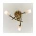 Picture of Endon Antique Brass Semi Flush 3 Light Ceiling 