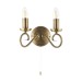 Picture of Endon 2 Light Wall In Antique Brass 
