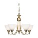 Picture of Endon 5 Light Chandelier In Antique Brass 
