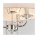 Picture of Endon Nixon Ceiling Pendant Light in Nickel with White Silk Shade 