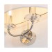 Picture of Endon Nixon Wall Light in Nickel with White Silk Shade 