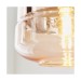 Picture of Endon Willis Copper Ceiling Pendant Light with Tinted Cognac Glass Shade 
