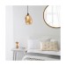 Picture of Endon Eileen Cognac Tinted Glass Non Electric Ceiling Pendant Light 