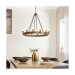 Picture of Endon Chevalier Ceiling Pendant Light in Aged Metal Finish 