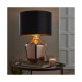 Picture of Endon Waldorf Copper Glass Table Lamp with Black Silk Shade 
