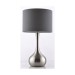 Picture of Endon Piccadilly Satin Nickel Touch Table Lamp with Dark Grey Shade 