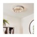 Picture of Endon Swayze Chrome and Clear Faceted Acrylic Flush Ceiling Light 