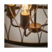 Picture of Endon Heston Ceiling Pendant Light in Matt Black and Rustc Bronze Finish 