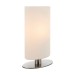 Picture of Endon Palmer Touch Table Lamp In Satin Nickel And Matt Opal Duplex Glass 