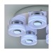 Picture of Endon Rita 5 Light Flush Ceiling In Clear And Frosted Acrylic 
