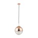 Picture of Endon Paloma 1 Light Ceiling Pendant In Copper And Clear Ribbed Glass 