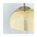 Picture of Endon Paloma 1 Light Ceiling Pendant In Gold Effect And Clear Ribbed Glass 