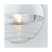 Picture of Endon Paloma 1 Light Ceiling Pendant In Chrome And Clear Ribbed Glass 