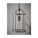 Picture of Endon Lambeth 1 Light Ceiling Pendant In Antique Brass And Clear Glass 