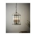 Picture of Endon Lambeth 4 Light Ceiling Pendant In Antique Brass And Clear Glass 