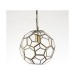 Picture of Endon Miele 1 Light Ceiling Pendant In Antique Brass Amd Clear Glass 