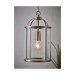 Picture of Endon Lambeth 1 Light Ceiling Pendant In Satin Nickel And Clear Glass 