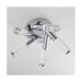 Picture of Endon Essence 5 Light Flush Ceiling In Chrome Plate And Clear Acrylic With Bubbles 