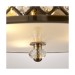 Picture of Endon Hudson 3 Light Semi Flush Ceiling In Antique Brass With Clear Crystal Glass 