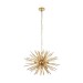 Picture of Endon Orta Nine Light Ceiling Pendant In Brushed Gold Effect 