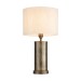 Picture of Endon Indara One Light Table Lamp In Aged Hammered Bonze Effect And Natural Linen Shade 