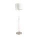 Picture of Endon Andromeda One Light Floor Lamp In Satin Chrome with Bubbles And White Cotton Mix Shade 