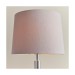 Picture of Endon Syon One Light USB Table Lamp In Bright Nickel With Faux Silk Shade 