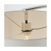 Picture of Endon Josephine One Light Floor Lamp In Bright Nickel Plate With White Fabric Shade 