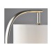 Picture of Endon Josephine 1 Light Table Lamp In Bright Nickel Plate With White Fabric Shade 