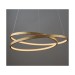 Picture of Endon Scribble Two Light LED Ceiling Pendant In Gold Leaf And Frosted Acrylic 